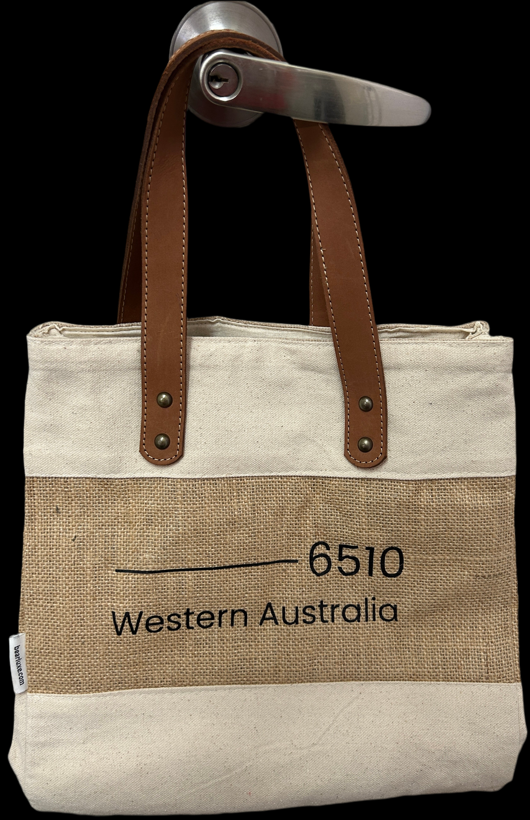 Bear Luxe Deluxe Jute Tote Bags