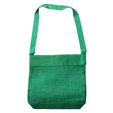 Apple Green Duck Jute Mesh Tote Bag