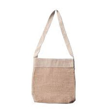 Apple Green Duck Jute Mesh Tote Bag