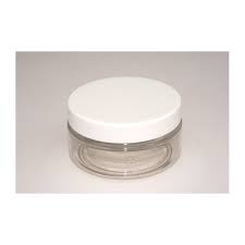 100ml Clear Plastic Jar with White Lid - Stock Your Pantry
