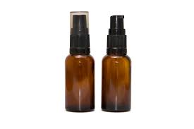30ml Amber Glass Bottle Pump Top - Stock Your Pantry