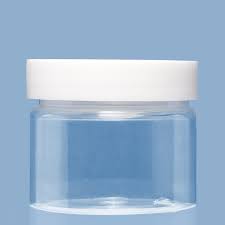 50ml Clear Plastic Jar with White Lid - Stock Your Pantry