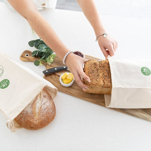 Activated Eco Organic Cotton Bread Bag (2 Pack)