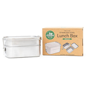 Activated Eco Two Layer Stainless Steel Lunch Box (Regular) - Stock Your Pantry