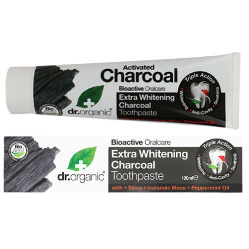 Dr Organic Activated Charcoal Toothpaste 100ml - Stock Your Pantry