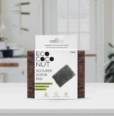 Eco Coconut Scourer Scrub Pad (2 Pack) - Stock Your Pantry
