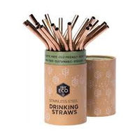 Ever Eco Rose Gold Drinking Straws Bent - Single - Stock Your Pantry