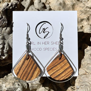 Girl in her Shed - Wire Pendant Earrings