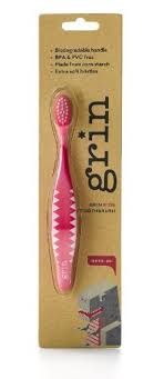 Grin Kids Biodegradable Toothbrush (Extra Soft Bristles) - Stock Your Pantry
