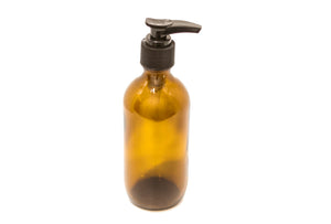 200ml Amber Glass Bottle Pump Top - Stock Your Pantry