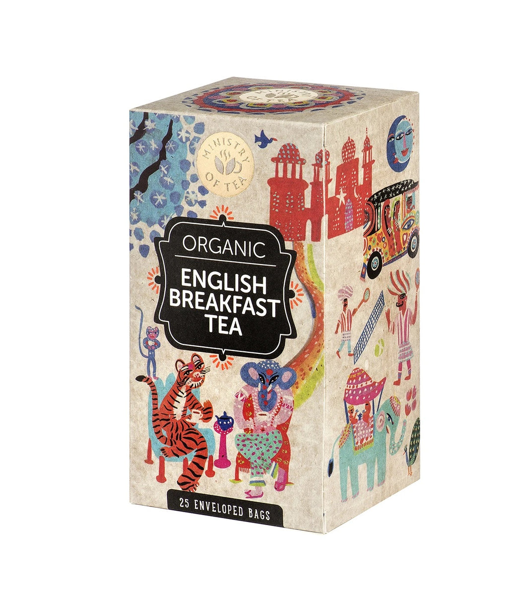 Ministry of Tea - Herbal Tea Bags - English Breakfast (25) - Stock Your Pantry